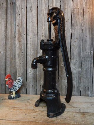 Antique Old England Cast Iron Hand Well Water Pump Gould Seneca Falls Ny photo