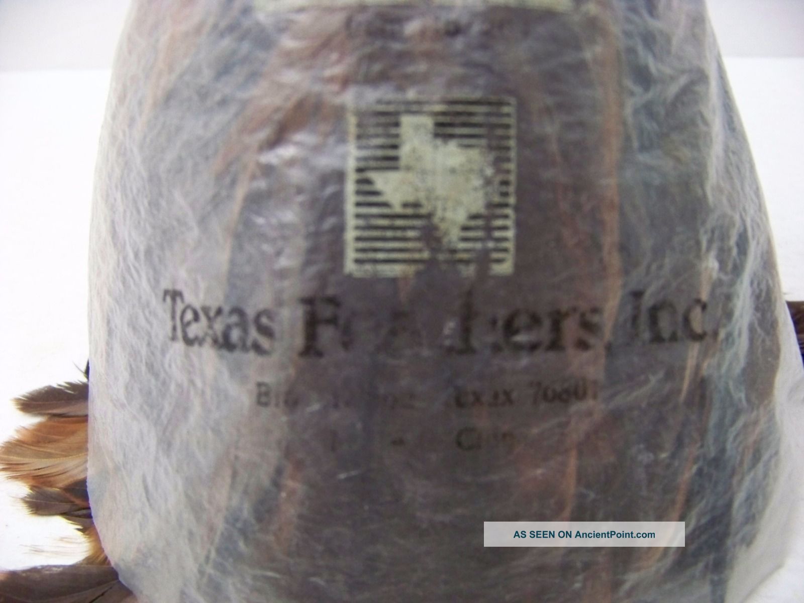 Vintage Washable Asian Feathers Feather Duster W/ Wooden Handle Texas Made