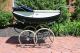 Vintage English Pedigree Pram/stroller/carriage Navy And White,  Exceptional Baby Carriages & Buggies photo 1