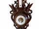 Dragons Rare French Hand Carved Wall Barometer & Thermometer Barometers photo 3