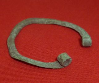 Celtic Ancient Bronze Fibula / Brooches Circa 200 - 100 Bc - 2441 photo