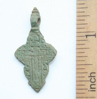 Ancient Old Believer Bronze Cross Female (arl75) photo