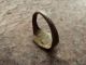 Authentic Medieval Bronze Ring With Engraved Bird.  (249) Viking photo 1