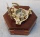 Vintage Maritime West London Antique Brass Sundial Compass Nautical Decor, Compasses photo 4