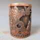 Chinese Bronze Hand - Work Pine Tree& Old Man Brush Pot W Ming Dynasty Xuande Mare Brush Pots photo 2