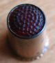 Antique Gold Filled Red Glass Top Sewing Thimble Thimbles photo 5