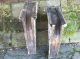 Antique Pair Victorian Corbels Architectural Salvage Chippy Paint Corbels photo 9