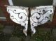 Antique Pair Victorian Corbels Architectural Salvage Chippy Paint Corbels photo 2