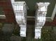 Antique Pair Victorian Corbels Architectural Salvage Chippy Paint Corbels photo 4