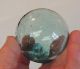 Vintage Japanese Glass Fishing Float Small 2.  5 Inch Very Rare Makers Mark (7) Fishing Nets & Floats photo 4