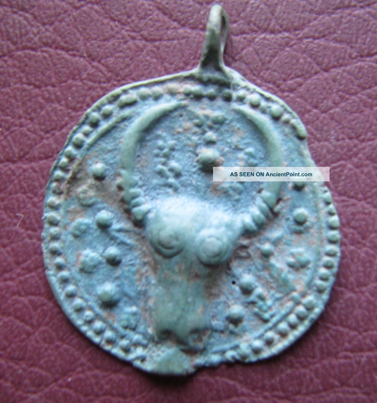 Authentic Ancient Artifact Viking Bronze Bull Pendant Vk 18 Viking photo