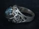 Antique Silver Ring With Stone 1900 Ad Stc120 Near Eastern photo 1