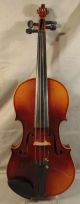 Antique Czech 4/4 Violin W/ Case & Bow Antonius Stradivarius Cremonensis 1722 String photo 2
