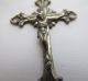 Vintage Sterling Silver Double Capped Rock Crystal Crucifix Rosary Nr Yqz Other Antique Sterling Silver photo 7