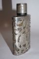 Mexico Scent Perfume Bottle 980 Fine Silver Overlay Snuff Sterling Cologne 925 Perfume Bottles photo 2