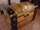 Ladycomet Victorian Refinished Dome Top Steamer Trunk Antique Chest W/key 1800-1899 photo 3