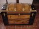 Ladycomet Victorian Refinished Dome Top Steamer Trunk Antique Chest W/key 1800-1899 photo 5