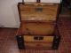 Ladycomet Victorian Refinished Dome Top Steamer Trunk Antique Chest W/key 1800-1899 photo 6