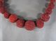 Old Chunky Coral Bead Necklace 20 Inch 120 Grams Necklaces & Pendants photo 1