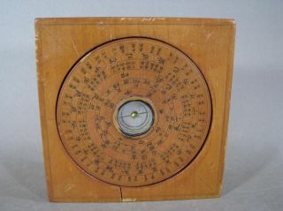 Antique Chinese Wooden Compass For Feng Shui Geomancy photo