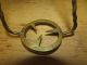 Rare Miniature 18th Century Brass Pot Or Kettle Hanging Trivet In Old Color Primitives photo 3