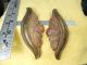 2 - Antique? Unmarked Steel & Plastic/bakelite?clam Pull Knobs & Handles - Pulls Door Knobs & Handles photo 4