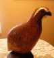 Hand Carved Wood Bobwhite Quail Sculpture.  Very Intricate & Detailed Sculptures & Statues photo 1