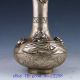 Chinese Silver Copper Five Toad Sculpture Vase W Qianlong Mark Vases photo 2