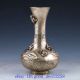 Chinese Silver Copper Five Toad Sculpture Vase W Qianlong Mark Vases photo 3