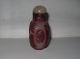 Vintage Carved Stone Chinese Snuff Bottle Snuff Bottles photo 3