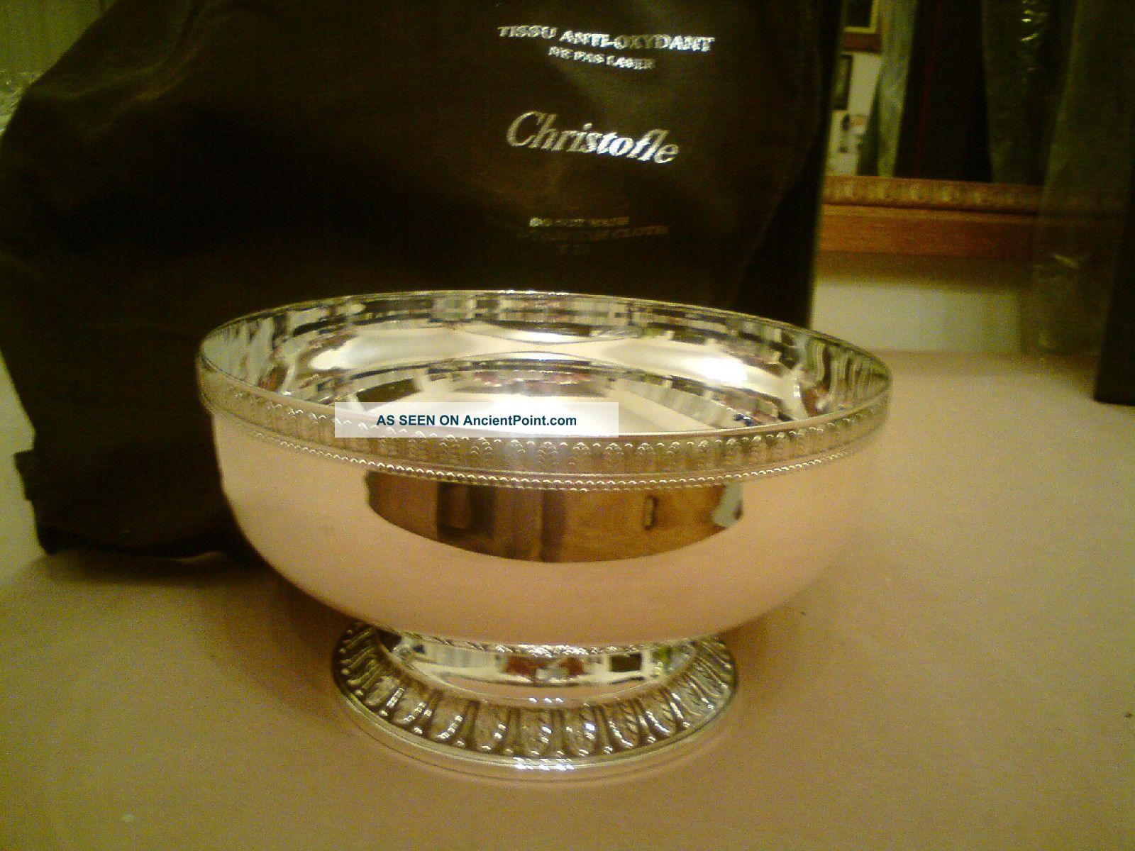 Christofle Malmaison Silver Alloy Vase Bowl Paris Silver Alloys (.800-.899) photo