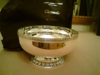 Christofle Malmaison Silver Alloy Vase Bowl Paris photo