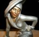 1920 ' S Jb Hirsch Sophisticated Lady Bookend Italy Marble Art Deco Art Deco photo 5