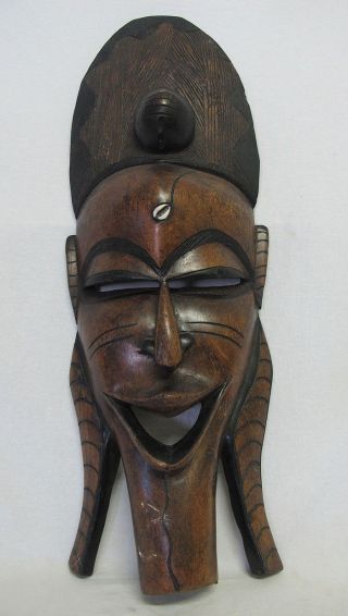 Antique African Tribal Art Marka Tribe Hand Carved Wooden Ceremonial Mask Yqz photo