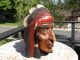 Antique Cigar Store Carved Wood Painted Native American Indian Chief Sculpture Carved Figures photo 1
