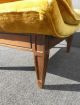 Vintage French Provincial Gold Tufted Velvet Ottoman Bench Mid Century Modern Post-1950 photo 7