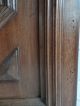 Pair French Hand Carved Wood Walnut Gothic Door Panel /knight Men Profile 19th Doors photo 8