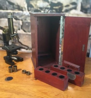 Betz Microscope Antique Bosch And Lomb photo