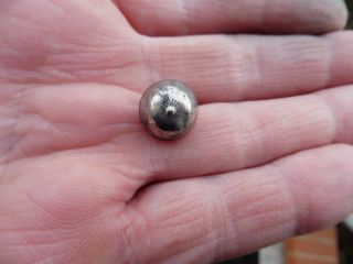 Post Medieval Tudor Period Complete Silver Pimple Button Sunburst Design photo