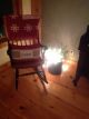 Antique Vermont Wooden Sap Bucket Syrup Bucket Old Gray And Red Paint Primitive Primitives photo 1