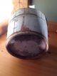 Antique Vermont Wooden Sap Bucket Syrup Bucket Old Gray And Red Paint Primitive Primitives photo 5