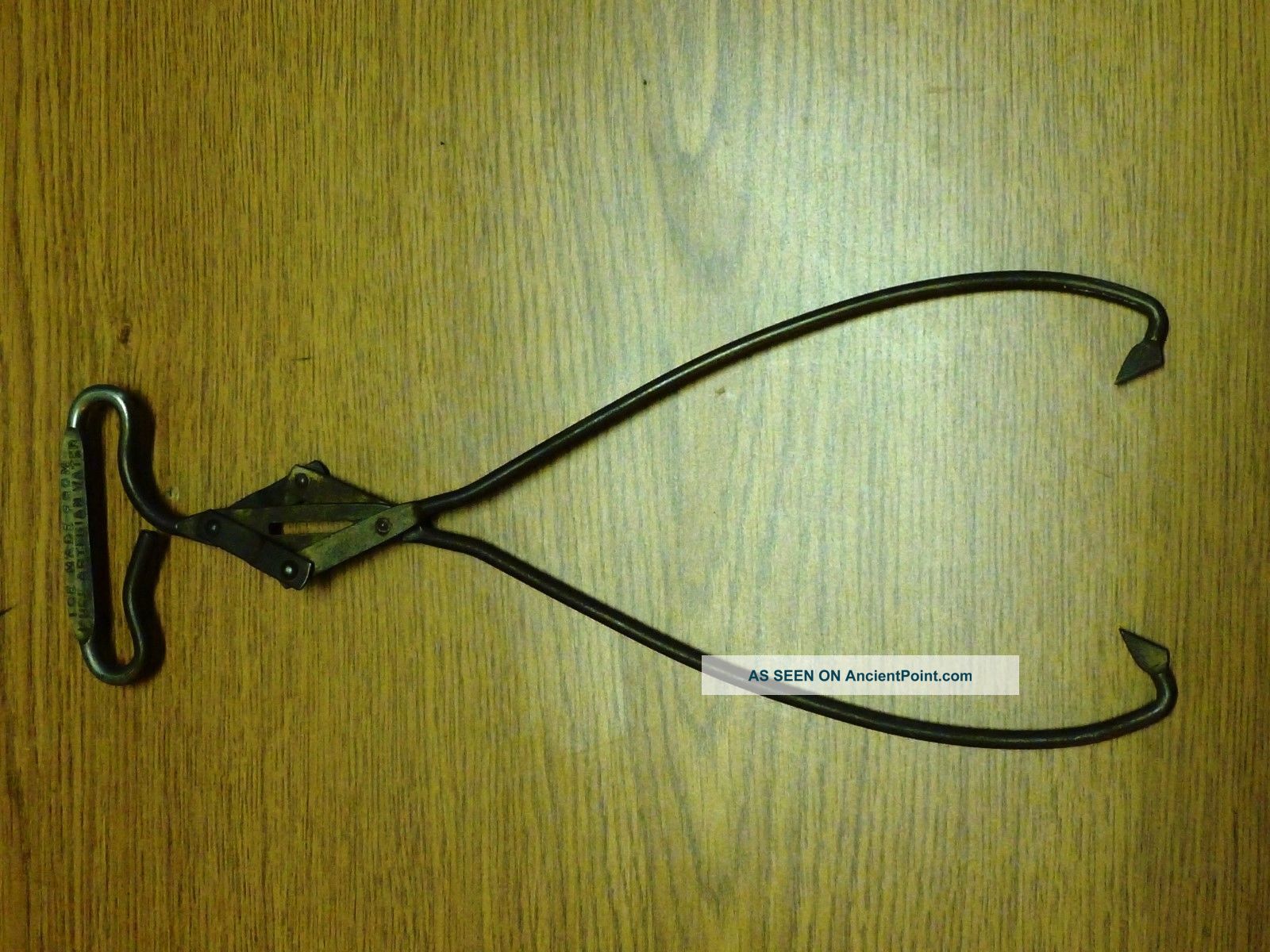 Antique Ice Blocktongs Advertising The Hamm Ice Co. Primitives photo