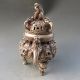 Chinese Silver Copper Incense Burner & Lid W Ming Dynasty Xuan De Mark Incense Burners photo 1