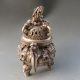 Chinese Silver Copper Incense Burner & Lid W Ming Dynasty Xuan De Mark Incense Burners photo 3