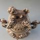 Chinese Silver Copper Incense Burner & Lid W Ming Dynasty Xuan De Mark Incense Burners photo 4
