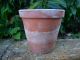 5 Old Vintage Sankey Bulwell Terracotta Plant Pots 4.  5 