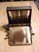Vintage Antique Old White Cross Toaster W/ Timer National Stamping Co.  Art Deco Toasters photo 9