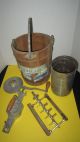 Antique Husqvarna Reliance 4qt Hand - Crank Ice Cream Freezer Maker Made In Sweden Other Antique Home & Hearth photo 1