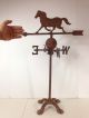 Vintage Antique Cast Iron Standing Horse Weathervane Rustic Country Decor Weathervanes & Lightning Rods photo 1