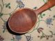 18th To Early 19th Century Walnut Kitchen Spoon All Carved Out One Piece Primitives photo 1